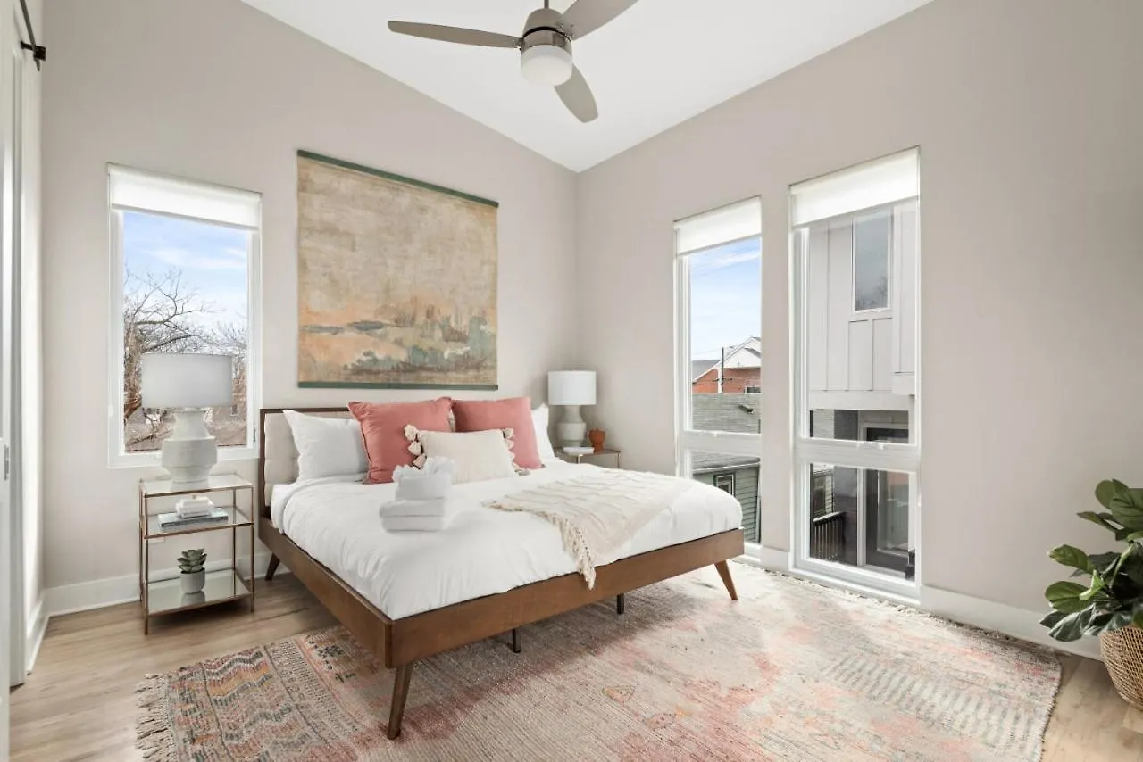 Serene Boho Chic Home-Mins To Dt 纳什维尔 度假居
